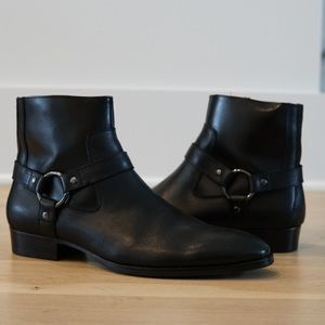 Steve Madden Men’s Sebastian Black leather Chelsea